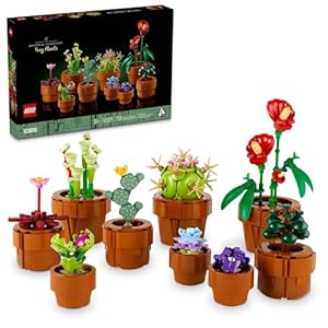 LEGO Botanicals Tiny Plants – Artificial, Fake Indoor Plant Building Set for Home, Kitchen, Desk Decoration, Adults Ages 18+ – Gift for Graduation – 10329