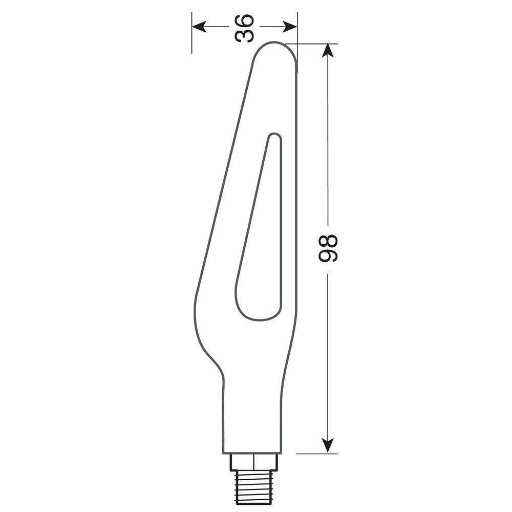 Lampa 90474 kierunkowskaz LED Sequential Glory SQ, 12 V LED