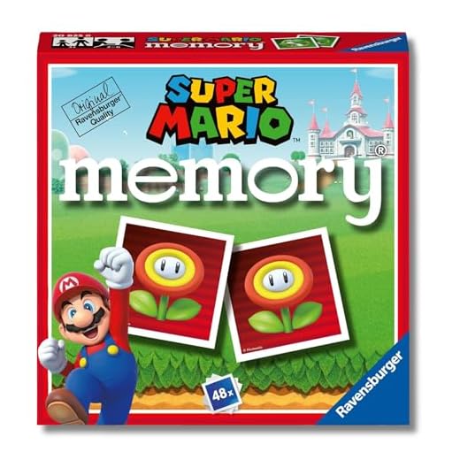 Ravensburger - Mini Memory: Super Mario Bros 48 Cartas | Juegos Educativos Niños 4 Años o Más | Juego Mesa 4 Años | Memory Juego Niños | Juego Cartas Niños | Mario Bros Juguetes