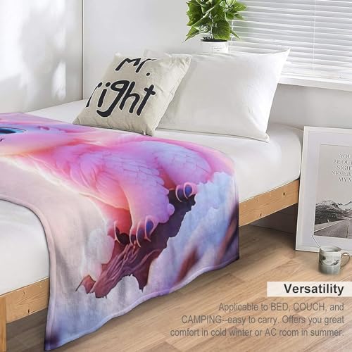 Couverture polaire cute dragon toutes saisons pour canapé - 7