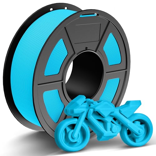 Image of TECBEARS Sky Blue PETG Filament for 30mm /s - 600mm /s High Speed Printing | 1kg Spool, 1.75mm Filament accuracy + /- 0.02 mm, Neatly Wound Filament, Fit Most FDM Printers and Bambu Labs Printer