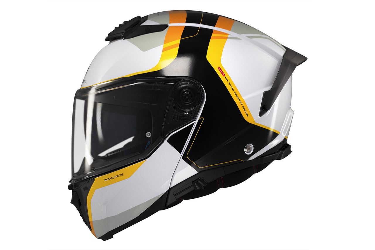 MT Helmets Atom 2 SV, Casco moto Modular Flip-Up, Visor Solar Retráctil, Interior Lavable, Preparado Intercomunicador UCS, Bloqueo frontal, Visor con posición Ventilación, Homologado ECE 22.06 & DOT