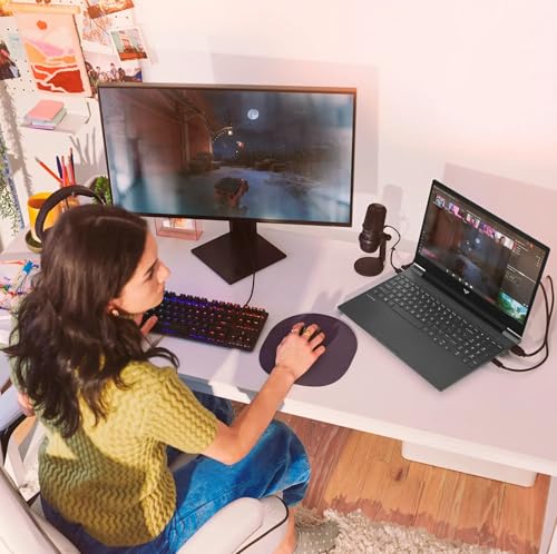Image of HP Victus 15.6 inch FHD 144Hz Gaming Laptop, AMD Ryzen 5-7535HS, AMD Radeon RX 6550M (Beats RTX 2050), Backlit Keyboard, Windows 11 Home, w /Cloth (16GB RAM |512GB PCIe SSD)