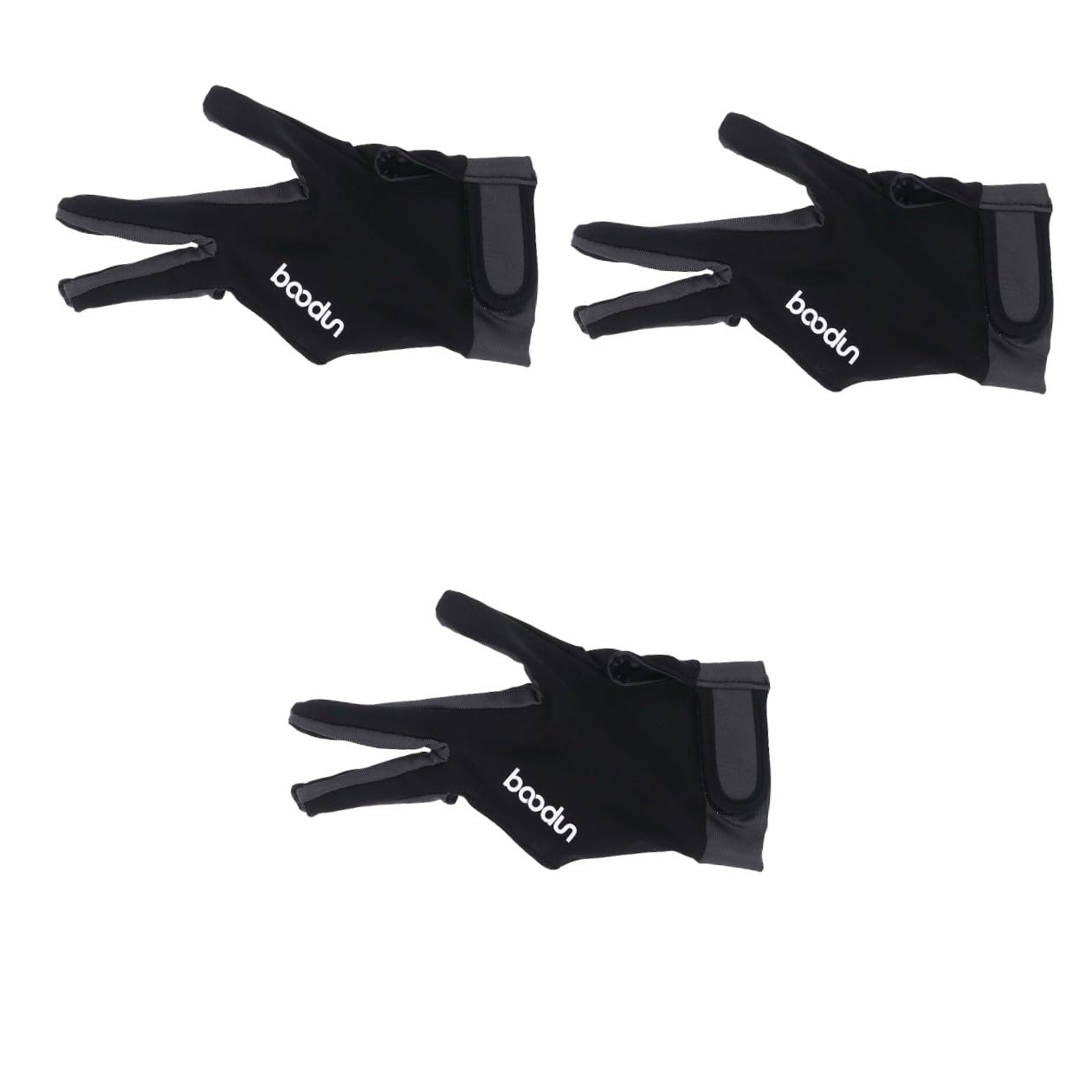 VANZACK 3pièces De Billard à Doigts Accessoire pour Cue Foncé De Snooker Flexible Et Respirant pour Et Femmes