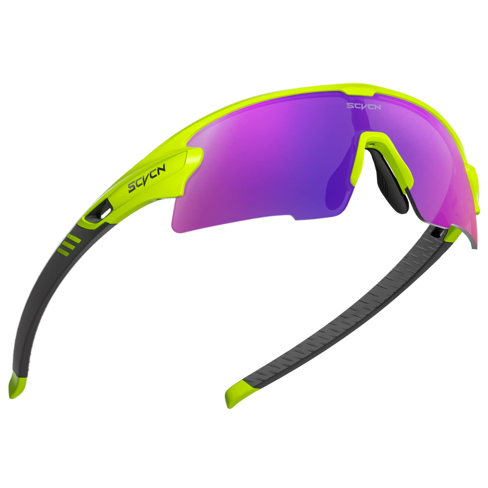SCVCN Gafas de sol polarizadas Deportivas Ciclismo con 3 lentes intercambiables Hombres Mujeres