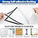 VAIIGO 20 Pack Magnetic Sign Holder 8.5 x 11, Self-Adhesive Magnetic Picture Frame & Document Holder for Wall, Door, Fridge, Glass - Double-Sided Magnetic Frame for Poster & Paper Display (Silver)