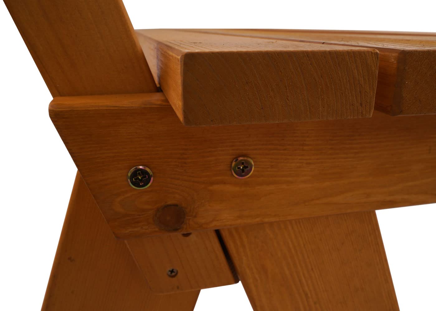 Mendler Gartenbank HWC-L66 Massiv-Holz FSC® 148cm - honigfarben | Sitzbank, Holzbank, Parkbank, Gastronomie-Qualität