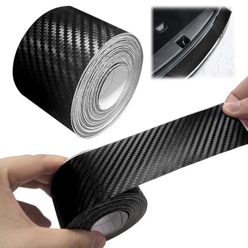 Pellicola Protettiva Auto, Universale Pellicola Adhesiva Protettiva 5CMx10M Protezione Paraurti Posteriore Auto per Vernice Auto Moto Bici Protettive Vernici, Nero, 1 Pezzi