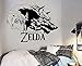 Moderne Mode Wandaufkleber personalisierte Wandtattoo Die Legende von Zelda Wolf Link Wandkunst Aufkleber Junge Schlafzimmer Kinderzimmer Wandbild 58X76Cm