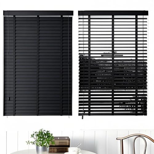 Store Bois Fenetre Interieur, Store Venitien Bois, Stores VéNitiens IntéRieurs,sans Fil, Lames de 5cm, sur Mesure 60 80 100 120 140 160 180 200cm pour...