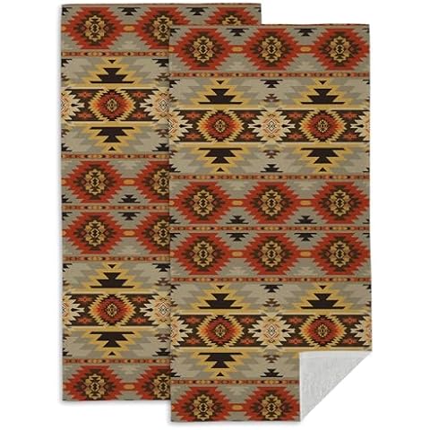KYNWOGA Aztec Hand Towels Set of 2 Cover