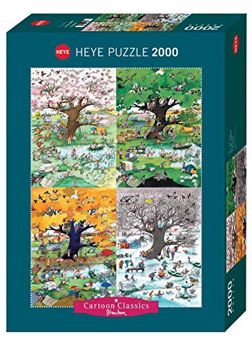 Heye HY29873 Puzzles-Standard, 2000 Pc-4 Seasons, Blachon