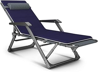 Conjuntos de móveis de jardim espreguiçadeira, espreguiçadeira dobrável para banhos de sol para acampamento cadeiras de jardim cadeira dobrável de gravidade reclinável à prova d'água espreguiçadeiras de metal para escritório ao ar livre bonito