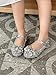 MNSZCN Princess Dress Up Shoes Girls Glitter Shoes Dance Party Cosplay Sparkly Flats Flower Girl Dress Up Wedding for Toddlers