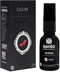 O.G.M Linha Sado Excitante Feminino 30g Santo Gel Potencializador de Sensações com Efeito de Aquecimento Sexshop Vegano