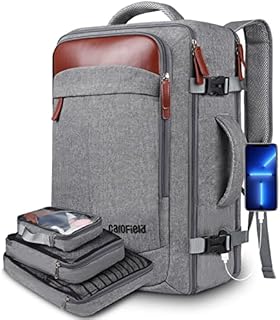 Carry on Backpack, Extra Large 40L Travel Backpacks with 3 Packing Cubes for Men Women, Water Resistant Expandable Overnight Luggage Daypack Business Suitcase Weekender Duffel Bag