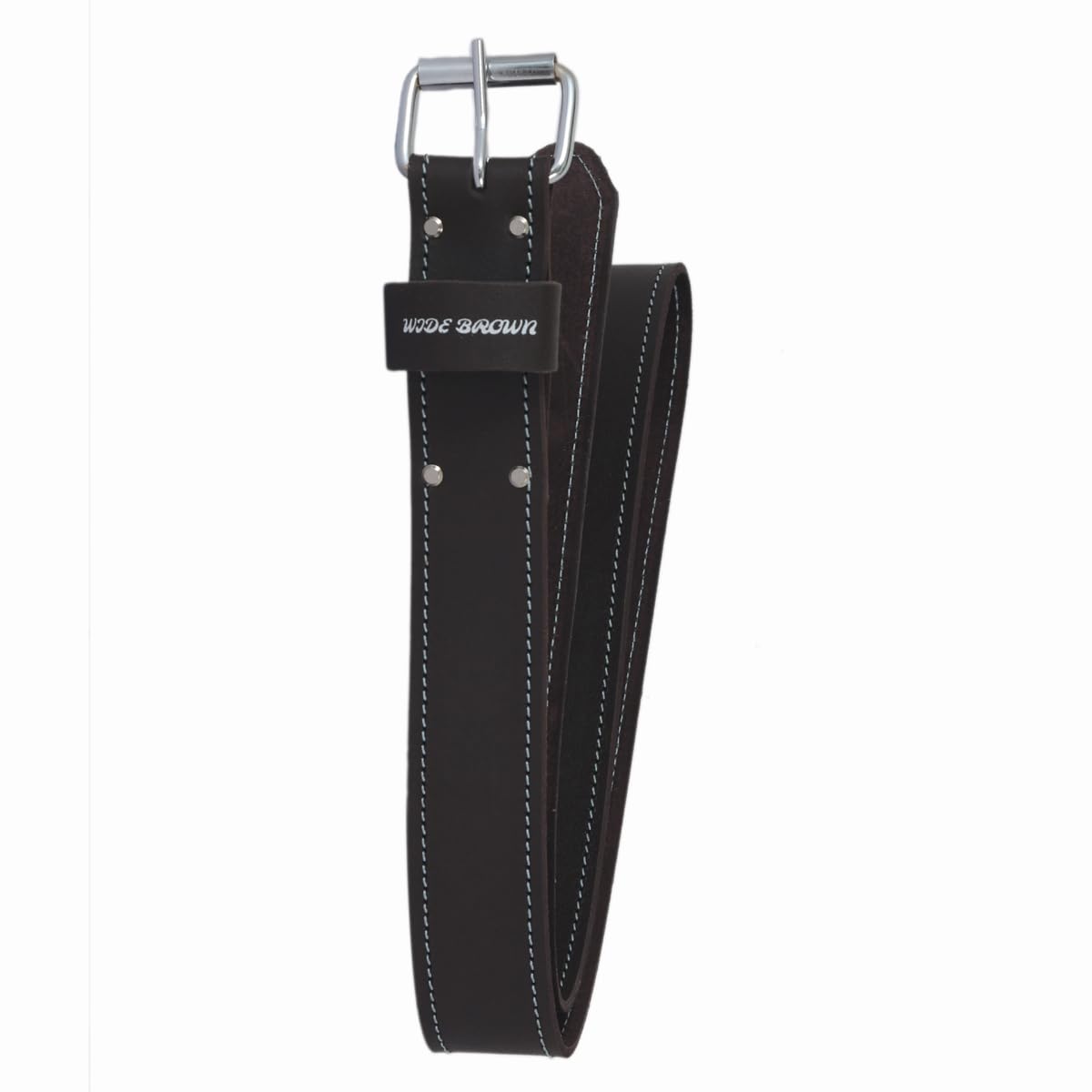 Widebrown Étui en cuir pour perceuse, double support pour clous et marteaux, pochette de travail multi-poches, marron foncé