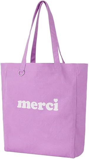 Merci ベージュ トートバッグ merciバッグ - 大人カワイイ雑貨店・オハコバコ