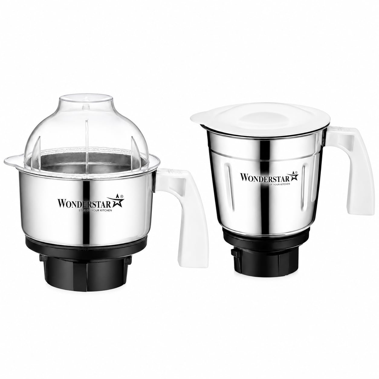 wonder star preethi mixer grinder jars (combo mixer jar (500+1000ml)||combo set includes 2 jar set for preethi mixer grinders