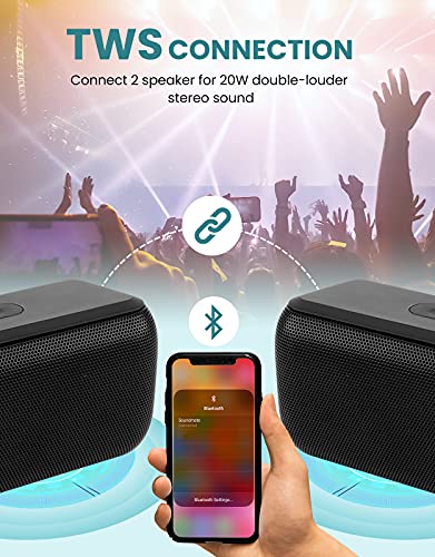 Lenrue A52 Bluetooth Speaker,Wireless Portable Speakers With Tws, 12H Playtime, Clear Sound For Home,Travel And Outdoor,Handfree Calls Compatible With For Iphone, Samsung Android And More thumb #2