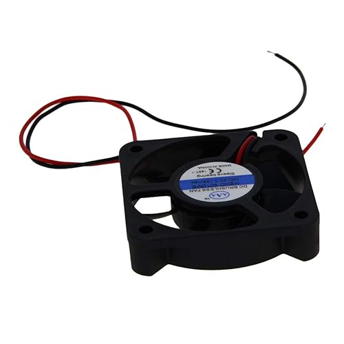 Bettomshin Ventilador de enfriamiento 5010MS 1.969x1.969x0.394 in DC 12V 0.1A 1.2W Rodamientos de manga Rodamientos de retención de aceite para