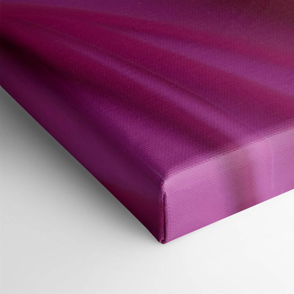 Canvas for Living room. Ride the Pink Wave: A Study in Fluid Dynamism and Shimmering Hues, 27 x 18 inch Canvas Wall Art - Zen Wall Decor - 69x46 cm (27x18 inch)