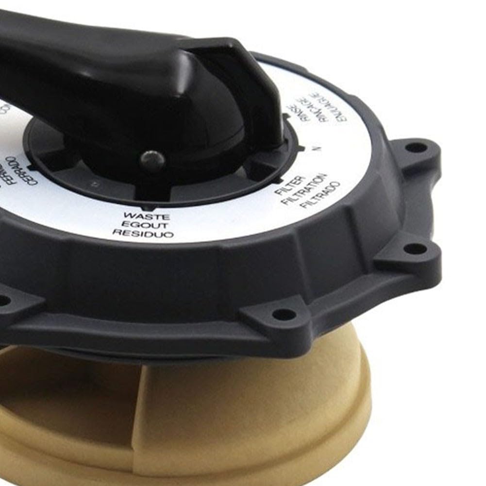 Ensemble de soupape de commande pour pompe à filtre à sable Intex 26645EG SX2100 Krystal Clear avec poignée de rechange avec joint pour bague et ressort, kit de réparation en plastique