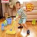 Kidzlane Kids Cleaning Toy Set - Toddler Cleaning Set with Realistic Broom, Mop, and Dustpan with Wet Floor Sign and Cleaning Tools - Kids Broom Set for Ages 3 and Up - Fun Playtime for Boys and Girls
