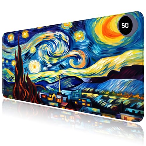 Tapis de souris chauffant grand format avec arrêt automatique pour travailler au chaud
