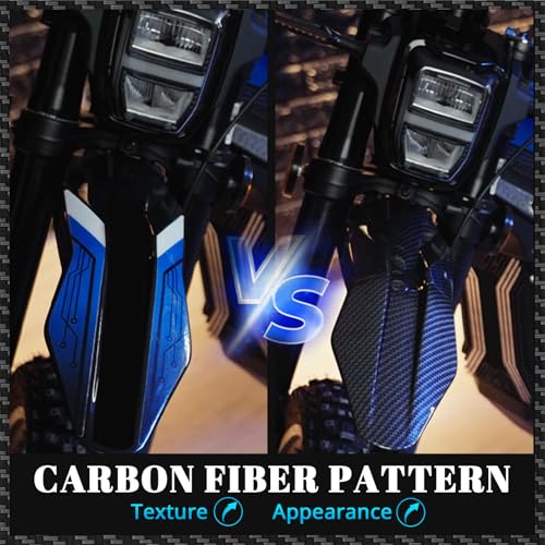 Image of CHANGCHENG Motorcycle Front Fender Talaria Mud Guard Protector Carbon Fiber Pattern Mudguard for Talaria Sting MX3 /MX4 Electric Dirt Bike