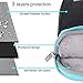 MOSISO Laptop Shoulder Bag Compatible with MacBook Air/Pro, 13-13.3 inch Notebook, Compatible with MacBook Pro 14 inch M3 M2 M1 2023-2021,Polyester Briefcase Sleeve with Front Arc Pocket, Blue