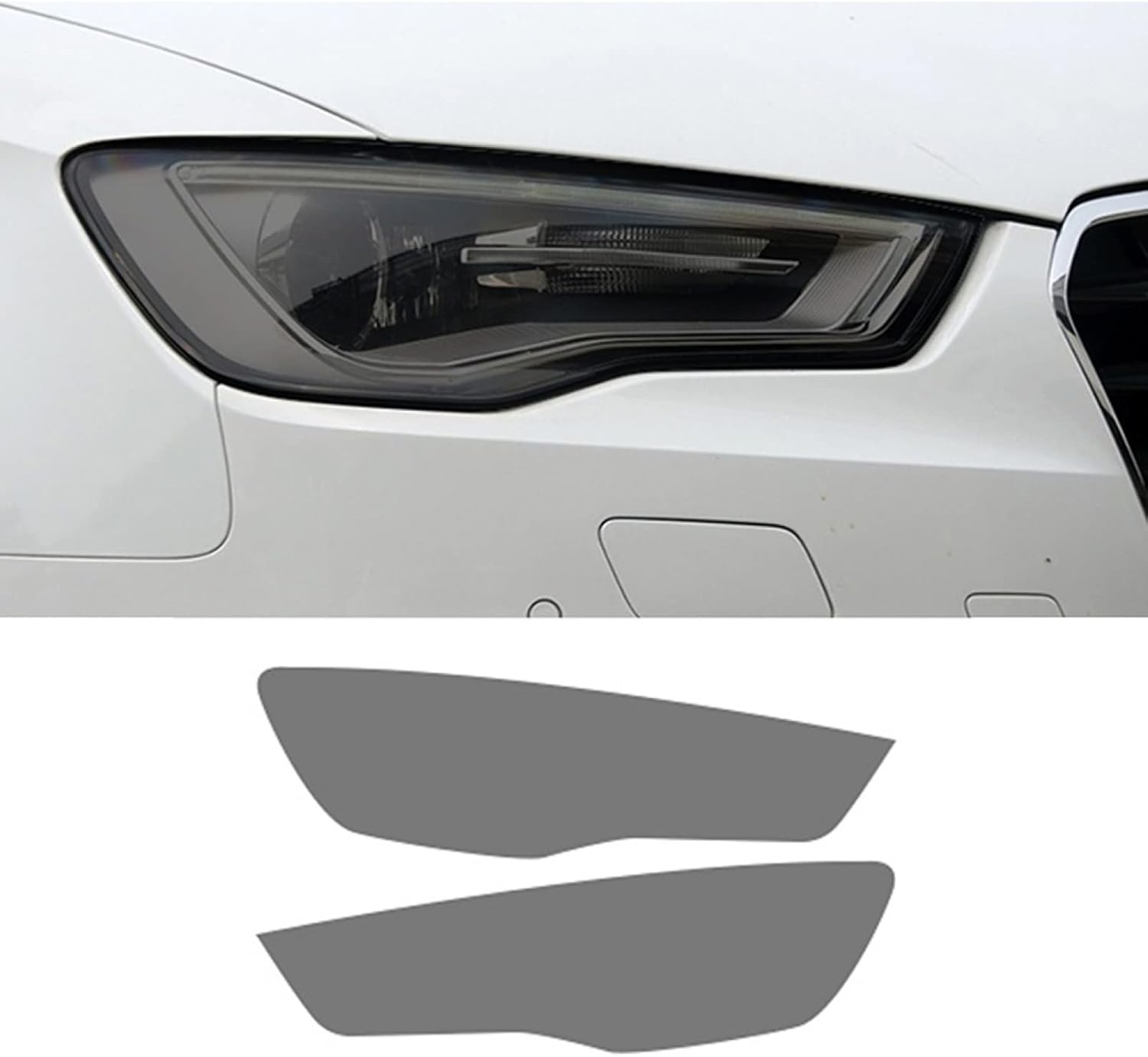 Car Headlight Protective Film for Audi A3 S3 RS3 8V 2013-2020, Transparent Blackened TPU Sticker,2017-2020 T