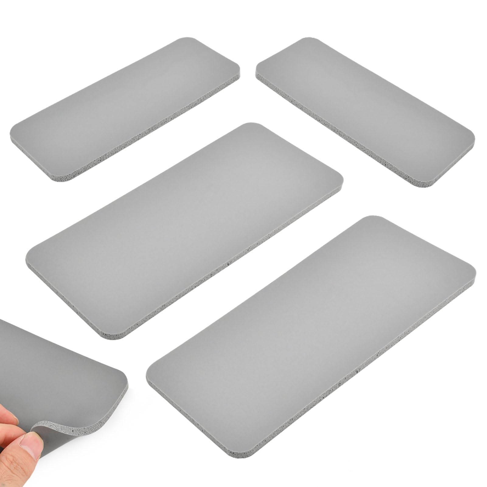 4Pcs Silicone Heat Press Cover Pad, 2 Sizes (7.87"x3.35"+6.50"x2.56") Foam Hat Press Mat Accessories Silicone Heat Mat Supplies for DIY, Home Use Small Business