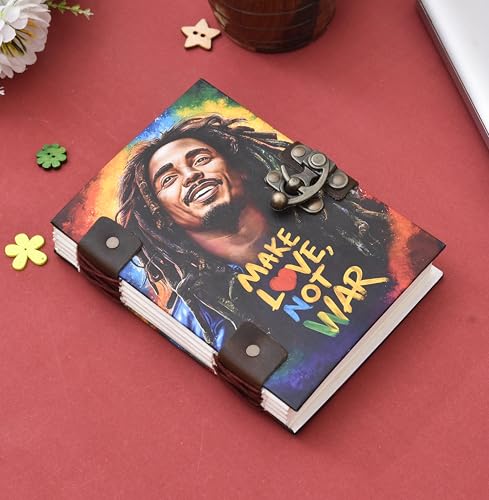 Image of Handmade Recycled Paper Diary | Superman Theme | 5x7 Inch Eco-Friendly Journal for Sketching, Writing & Collecting