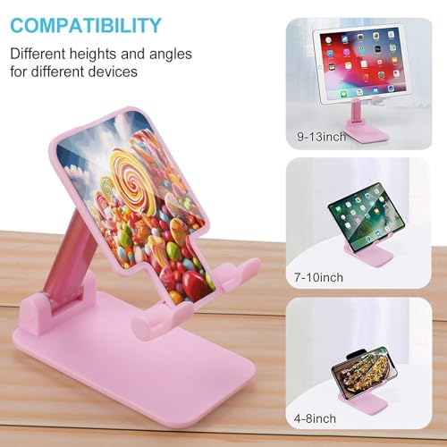 Support de téléphone portable pliable réglable arc-en-ciel pour iPhone et Android - 3