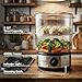 OVENTE 2-Tier Electric Food Steamer, 5 Quart Stainless Steel Stackable Steam Cooker with 400W Power, 60-Minute Timer & Auto Shut-Off, Dishwasher Safe, Healthy Vegetable & Seafood Steamer, Silver FS62S