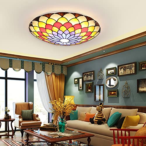 Plafonnier LED Tiffany à intensité variable 3000-6500K - 3