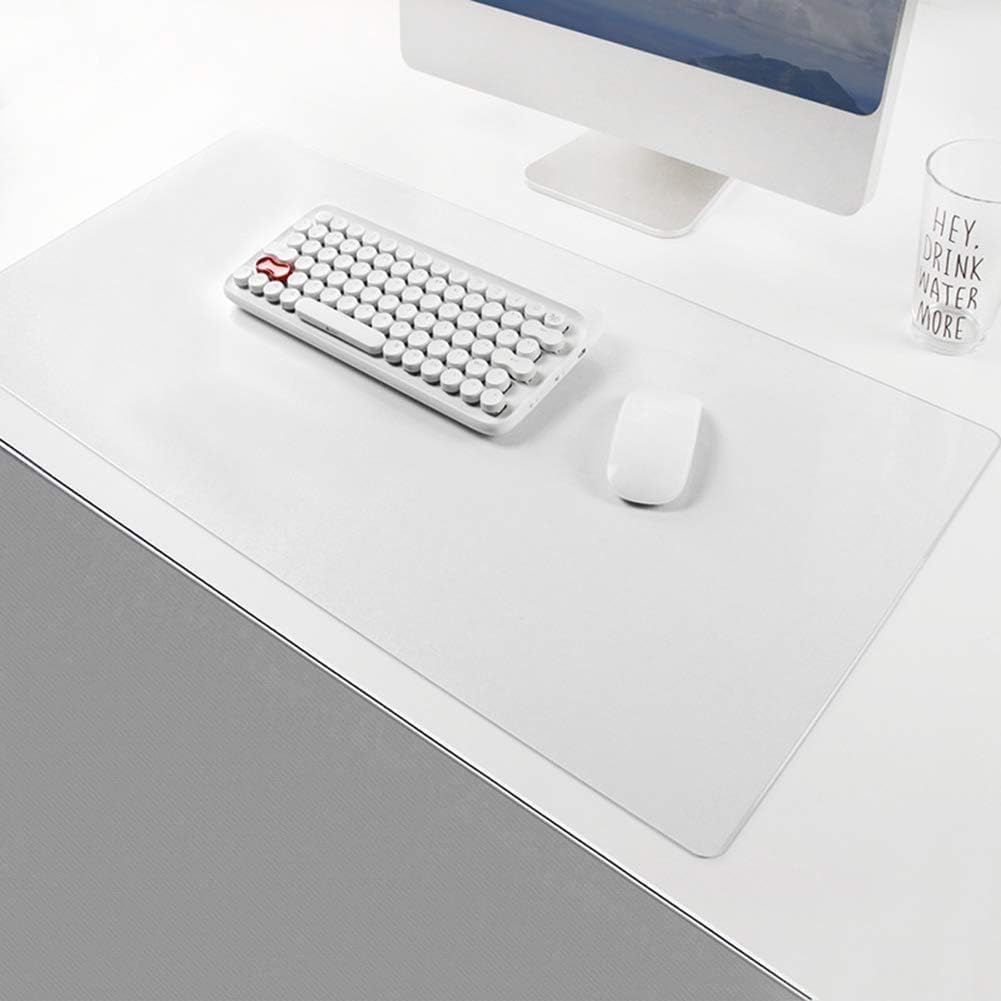 Transparente Schreibtischunterlage für die Schule, PVC, Tischschutz für Laptop, Tastatur, Maus, rutschfeste Schreibtischunterlage mit glatter Oberfläche (90 x 160 cm)