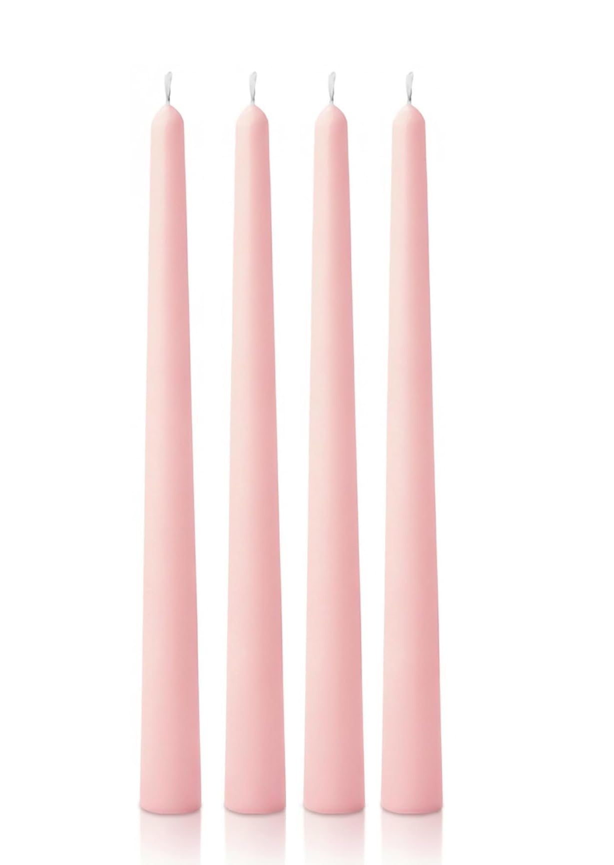 atorakushon Peach Taper Candles Pack of 4 Scented Dripless and Smokeless 10 inch Elegant Dinner Candle for Home Décor, Restaurant, Wedding, Party Candle Sticks-image-8