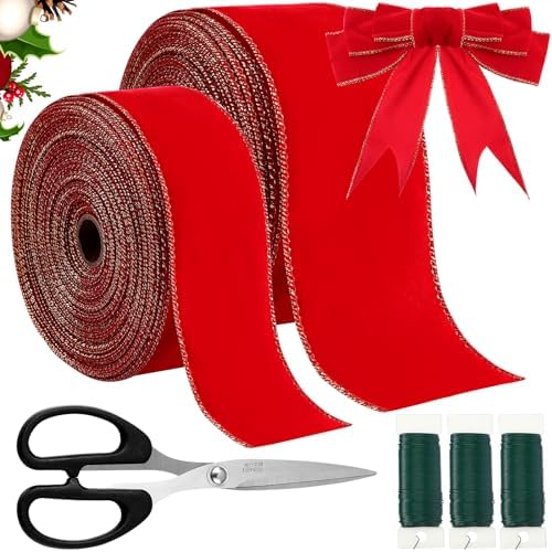 Amazon.com: Hying 9 Rolls Back to School Ribbons for Wrapping Gifts ...