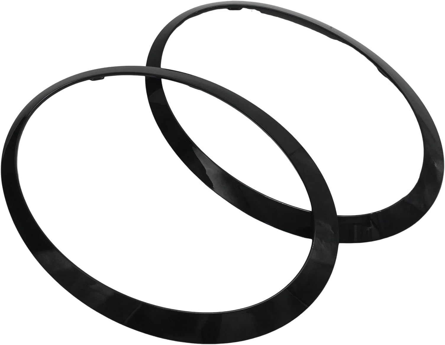 51712355791 2pcs Mini Headlight Trim Rings Replacement for MINI Cooper F55 Hardtop Four Door 2015-2018 Replacement for MINI Cooper S F55 Hardtop Four Door 2015-2018