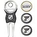 Team Golf NHL St Louis Blues Divot Tool Pack With 3 Golf Ball Markers Divot Tool with 3 Golf Ball Markers Pack, Markers are Removable Magnetic Double-Sided Enamel