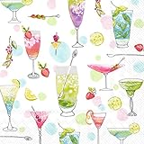 IHR Ideal Home Range - Paper Napkins COCKTAILS FOR HER 20-Count 3-Ply Cocktail Napkins 5 x 5 inches