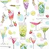IHR Ideal Home Range Paper Napkins COCKTAILS FOR HER 20 Count 3 Ply Cocktail Napkins 5 x 5 inches