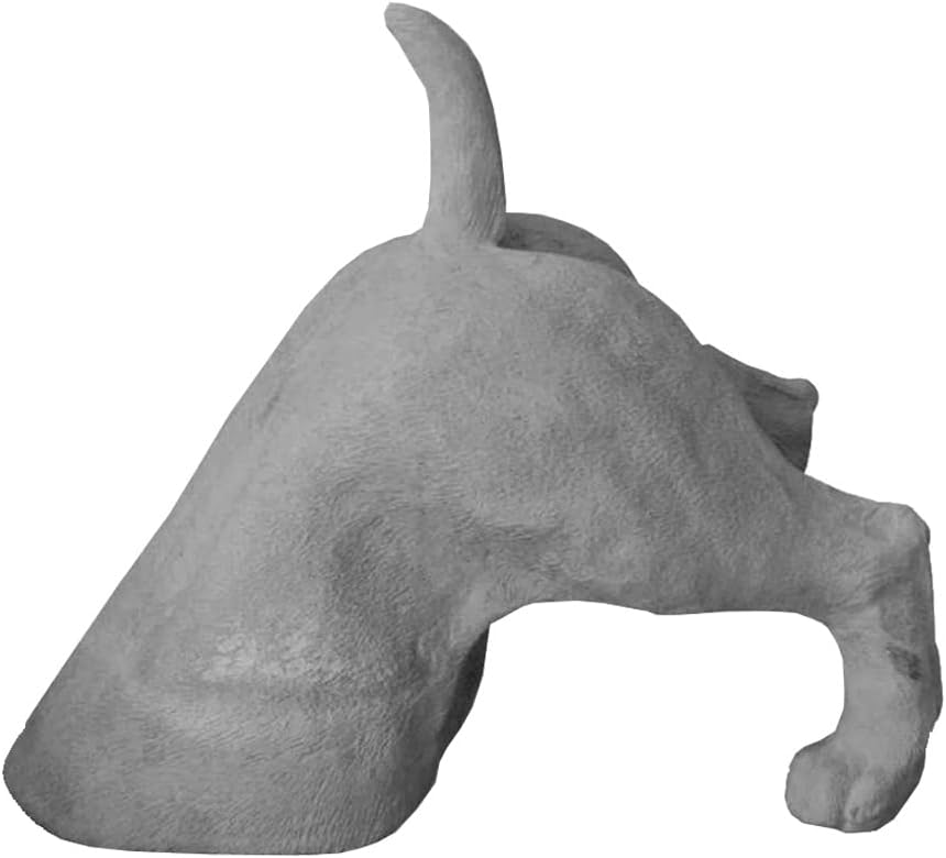 PIRINOLA Outdoor Life Size Dog Sculpture Gray Concrete