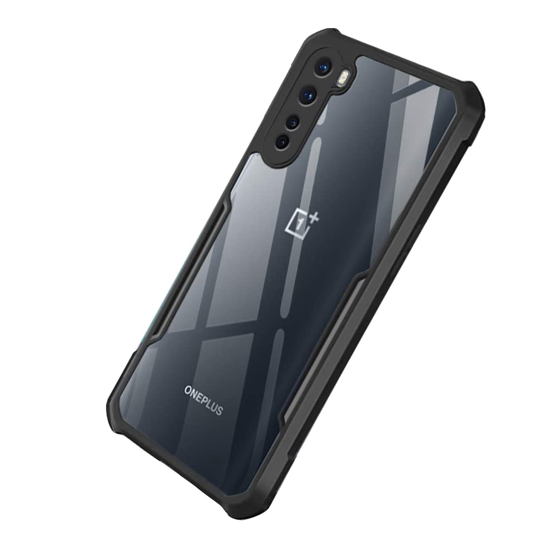 Fashionury Back Cover Case for OnePlus Nord (2020) (Transparent Back | Black Bumper | Shockproof | Crystal Clear | Hybrid TPU & PC) (B09XXWG2NM) Amazon Price History, Amazon Price Tracker