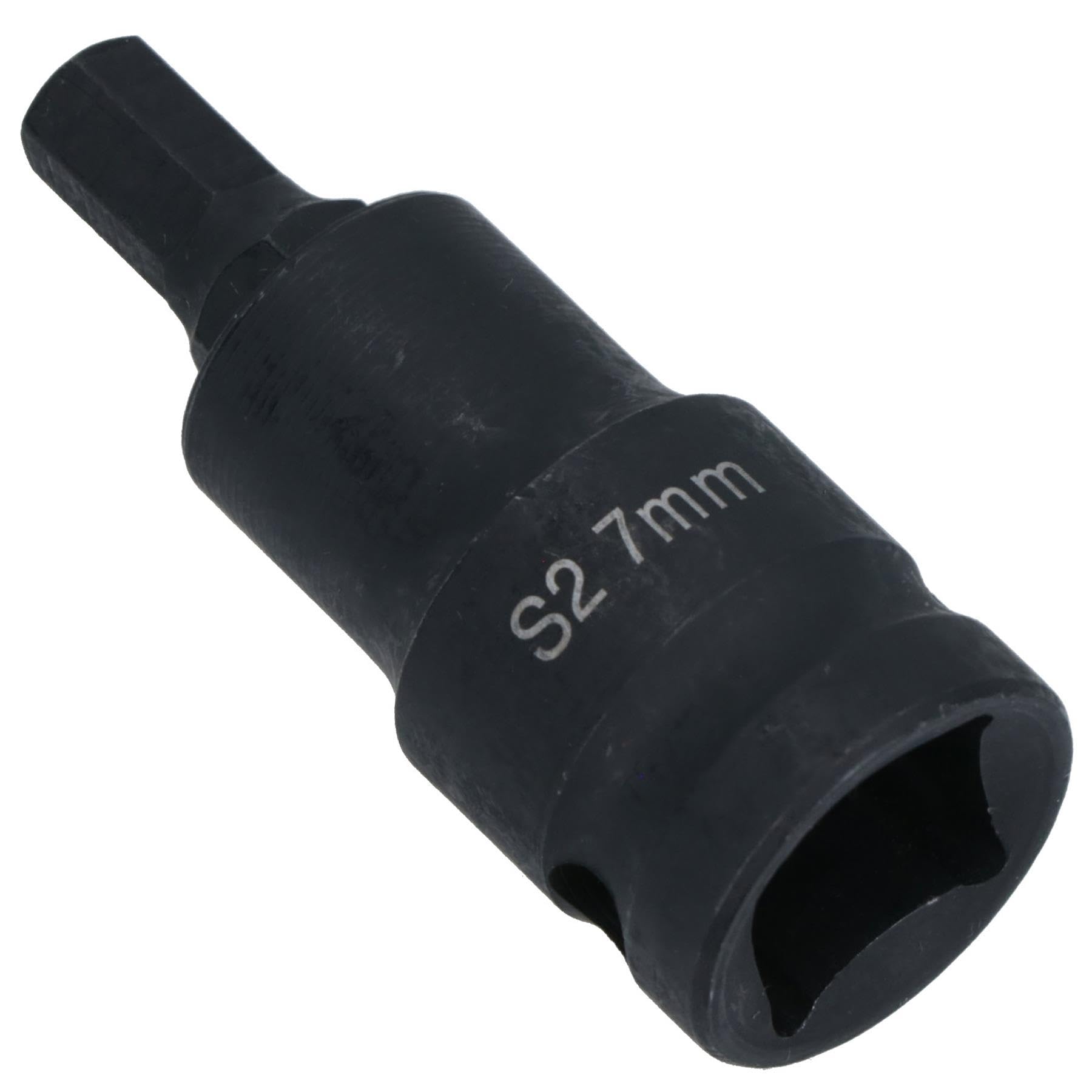 Ab Tools M7 X 55Mm 1/2In Drive Short Impact Impacted Allen Hex Key Socket 7Mm