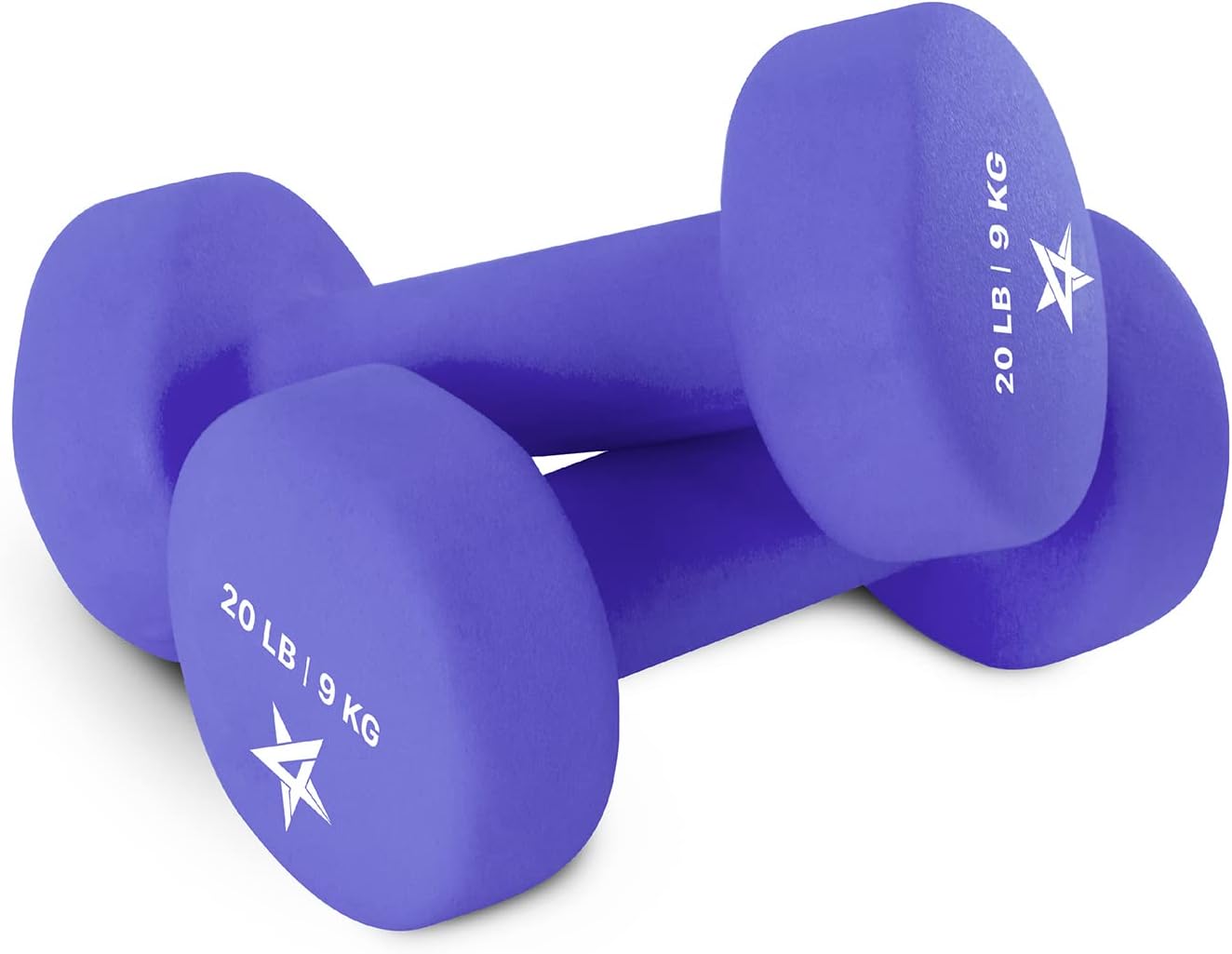 Yes4All Hexagon Neoprene Coated Dumbbell (Pair) - Multiple Weight Options