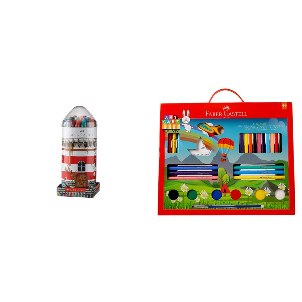 Faber-Castell - Light House(Multicolor) & Art Care Kit with Paint Brush(Multicolor)