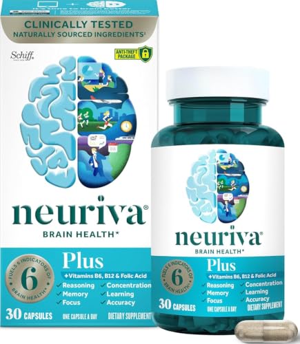 NEURIVA Plus Brain Supplements for Memory and...